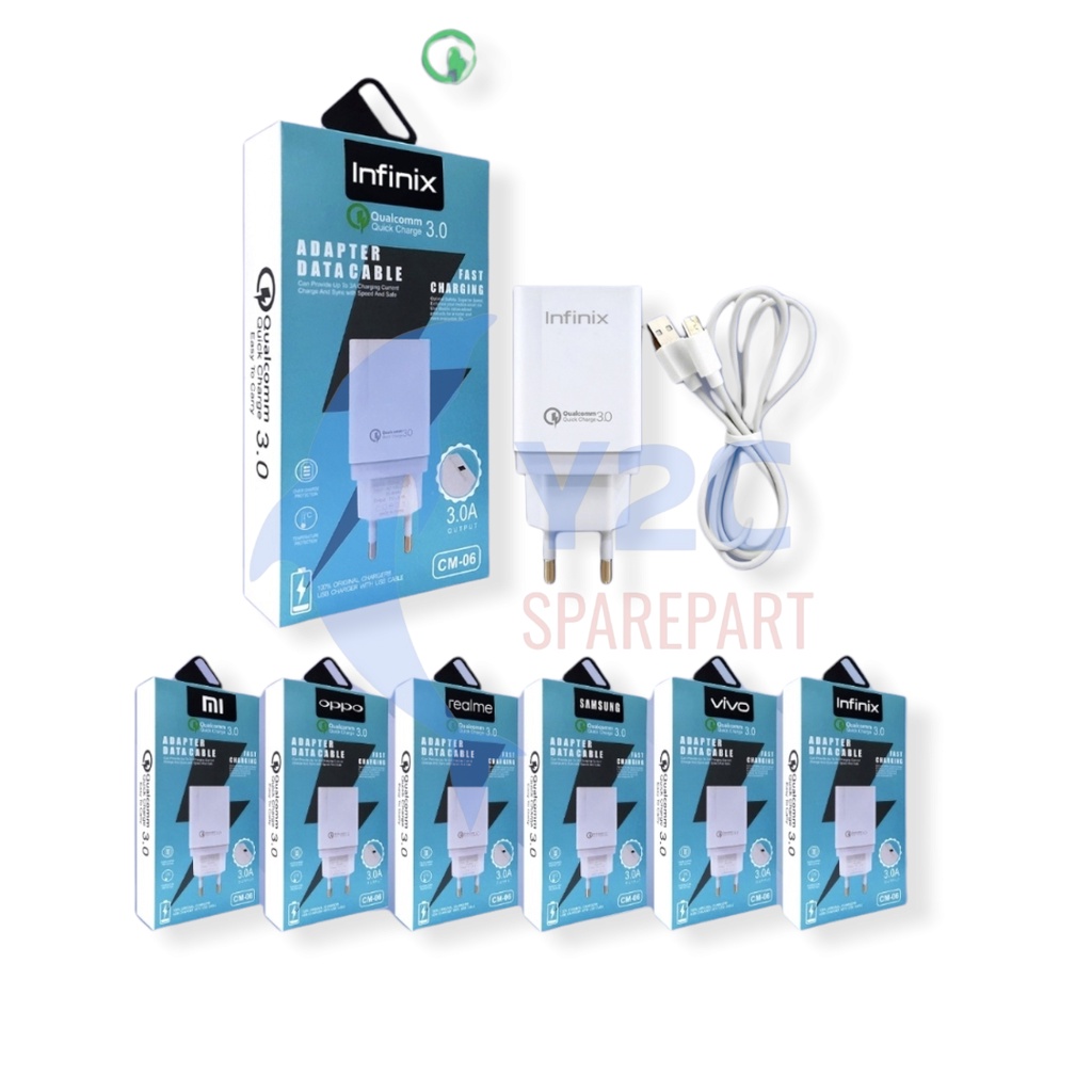 CHARGER ORIGINAL OEM CM-06 MICRO USB OPPO VIVO SAMSUNG REALME XIAOMI A37 A59 A39 G530 G532 J110 J200 J320 J330 J530 J730 C2 A1K REDMI NOTE 2 3 4 5 6 7 7A 8 8A