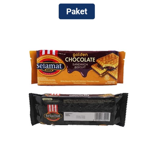 

Selamat Biscuit Golden Chocolate 102 gr + Selamat Biscuit Chocolate 102 gr