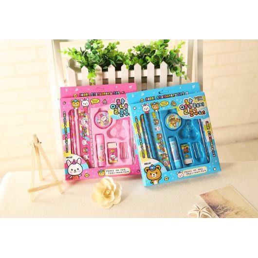 

BARANG MURAH STATIONARY SET KOMPLIT 2 WARNA / SET ALAT TULIS ANAK SEKOLAH CEPETAN..