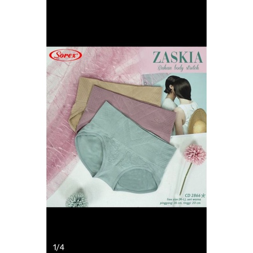 Celana dalam wanita semi korset sorex 2866 bahan rajut stretch