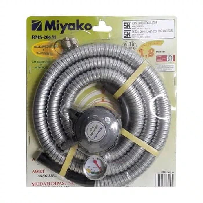 Selang Gas dan Regulator Miyako RMS206 Miyako RMS 206