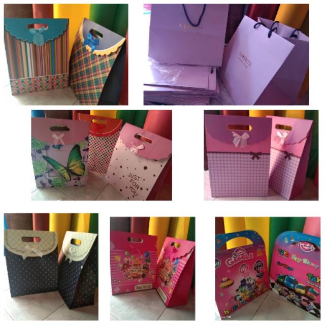 

PAPERBAG Tas Kertas Gift Bag / Kado Ultah / Bungkus Kado / Souvenir Ulang Tahun