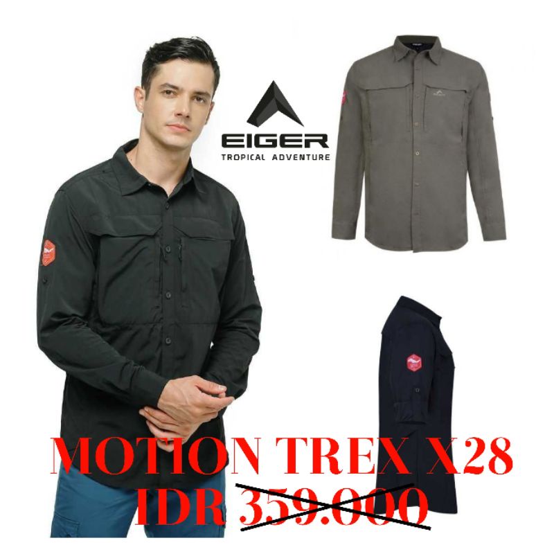 [sisa L] kemeja panjang eigr motion trex x28
