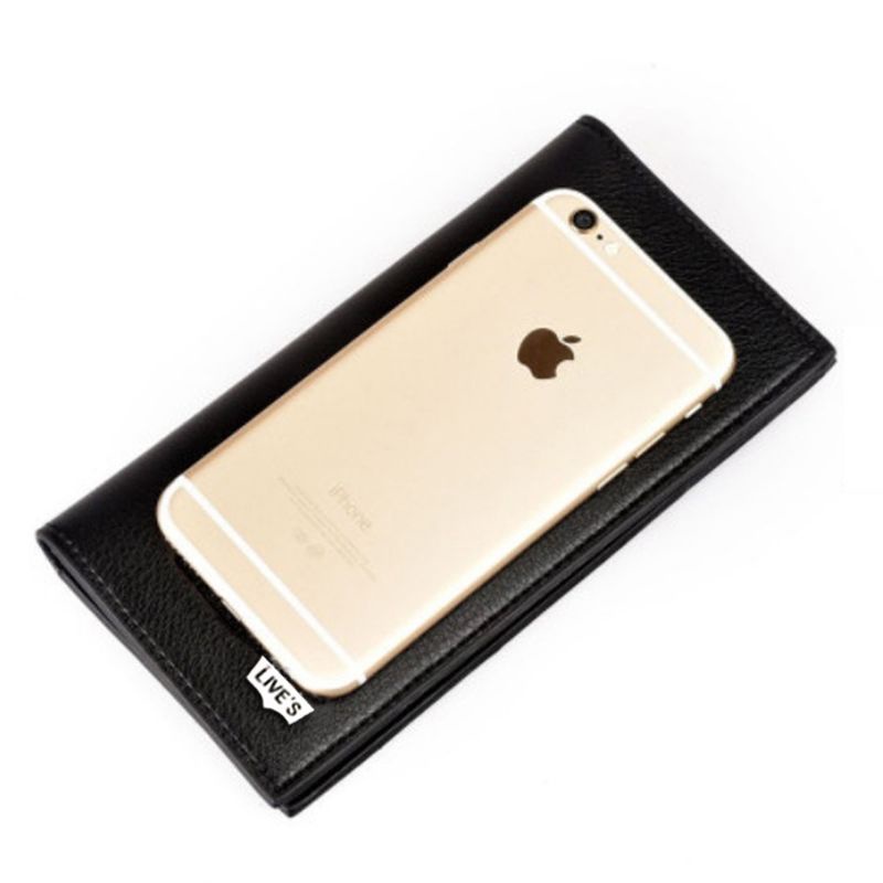 BIG SALE!! Dompet Pria 6555 Dompet Panjang Kulit Sintetis Basic Style