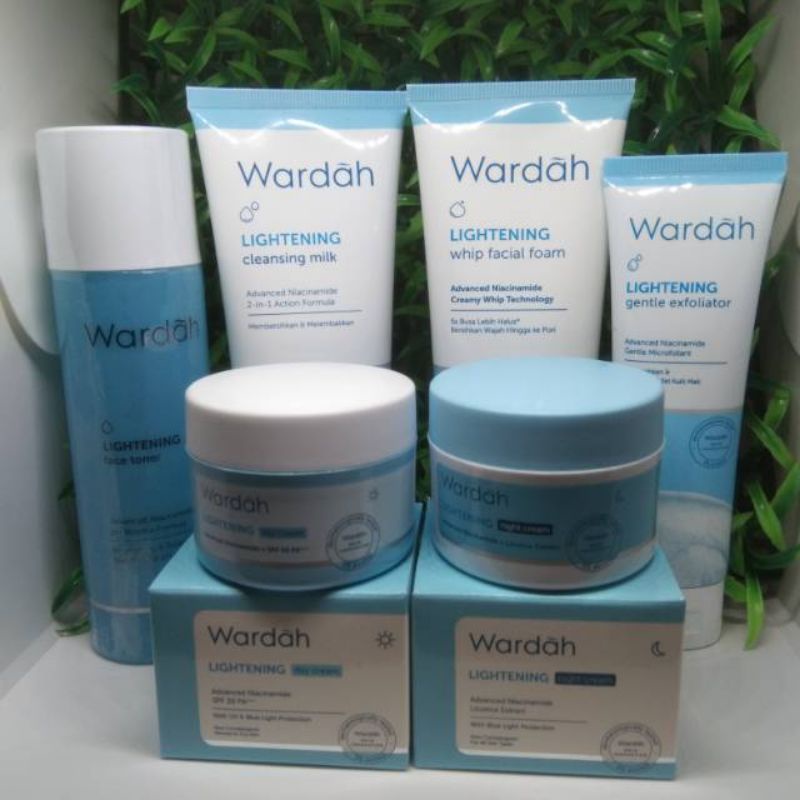 COD,,, WARDAH ORIGINAL, Paket 6Pcs Rahasia GLOWING dijamin Barang Asli