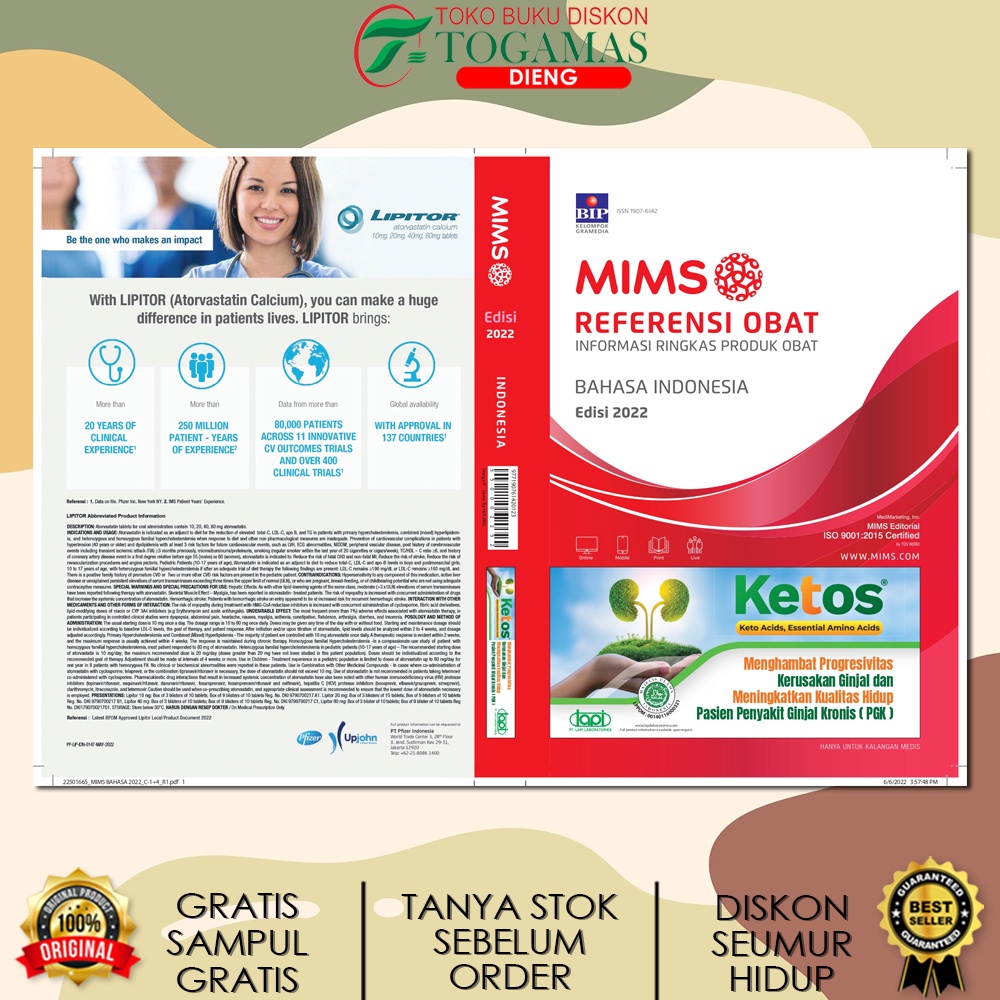 Jual MIMS ED. BAHASA INDONESIA REFERENSI & KONSULTASI OBAT 2020 2021