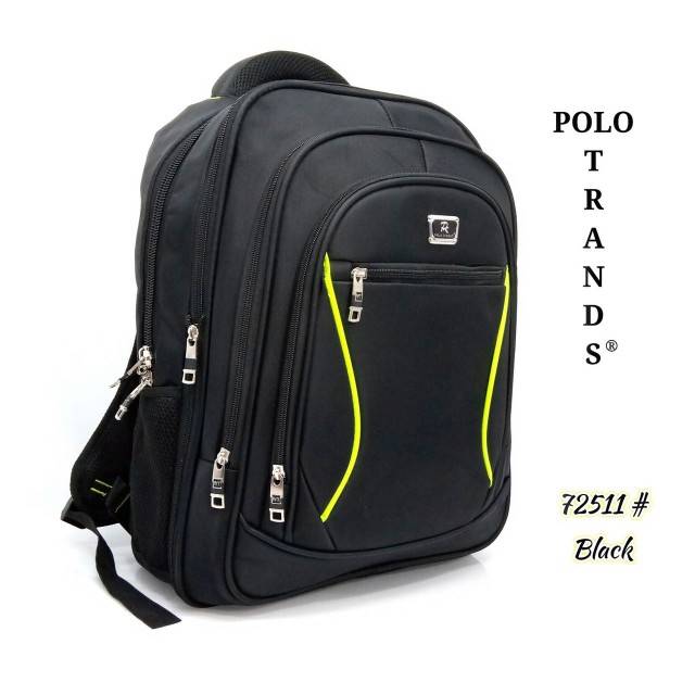 Polo Trands 72511 [ORIGINAL BRANDED] Tas Ransel Laptop FREE Rain Cover Pria/Wanita