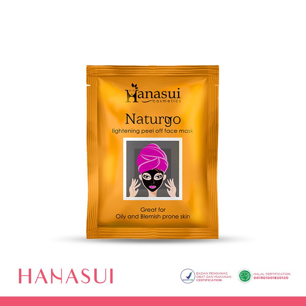 HANASUI - Peel Off Mask Naturgo Black - 1 box (isi 10)