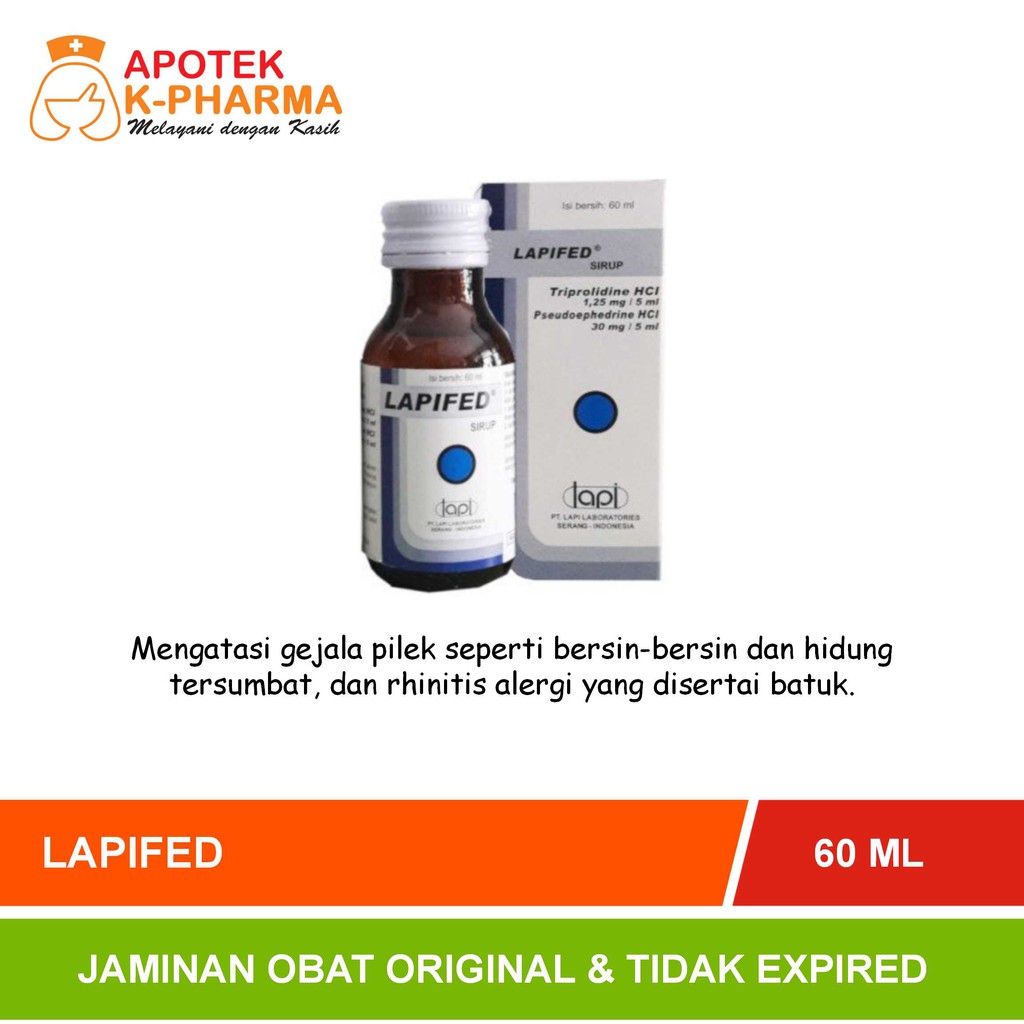 

Lapifed Sirup Isi 60ml Obat Original Lapi