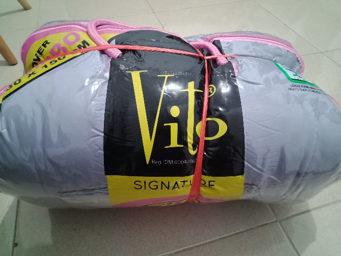 Bedcover Polos Biru, Abu, Coklat, Ungu