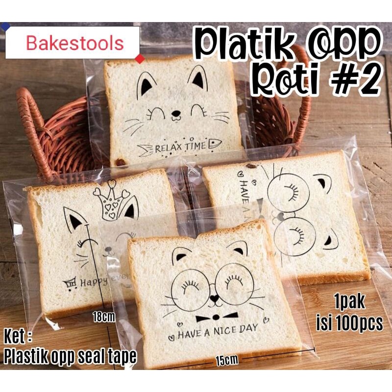Plastik OPP Roti 15x18 cm