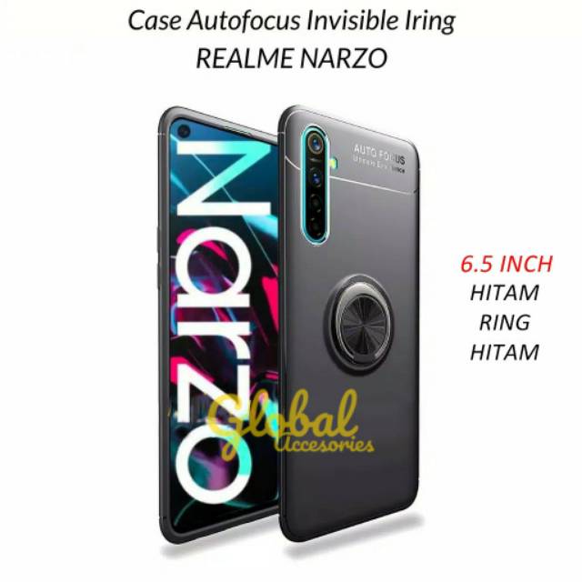 Realme 6 / Realme 6 Pro / Realme Narzo Softcase Autofocus Invisible Ring Stand ORIGINAL Casing