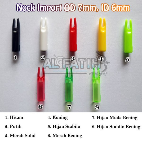 

Murah Nock Import 7mm - Nock Plastik untuk Anak Panah Super Seller