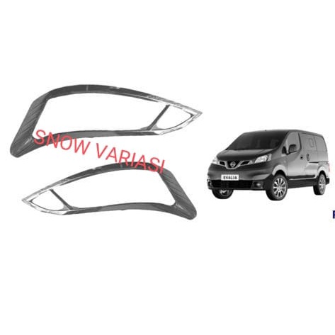 Garnish List Lampu Depan Nissan Evalia Chrome