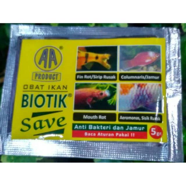 Obat ikan luka bakteri AKARI AA BIOTIK SAVE 5GR