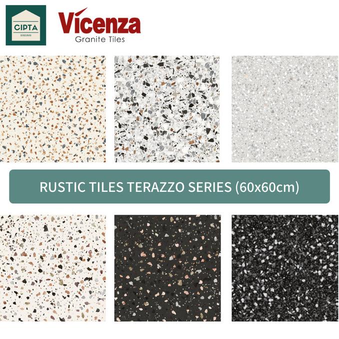GRANIT Granit/ Granite Tile Dinding/ Lantai Vicenza Motif Teraso 60x60