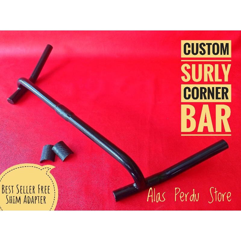 [TERLARIS] Handlebar Gravel Commuter Bike custom Corner Bar Free Shim Adapter / Stang Sepeda Gravel/