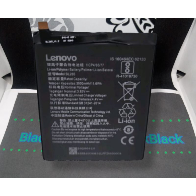 Batrai LenovoMoto M XT1663 Batre MOTO m LENOVO BL265 Baterai Bl 256 Original