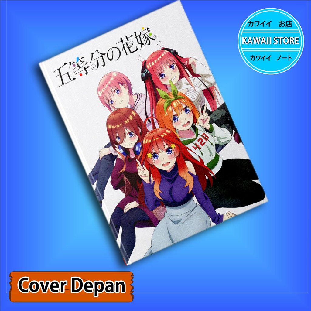 

Notebook / Pocket book Hard Cover Anime Go Toubun NO HANAYOME B uk A5 & A6 / Notes Book