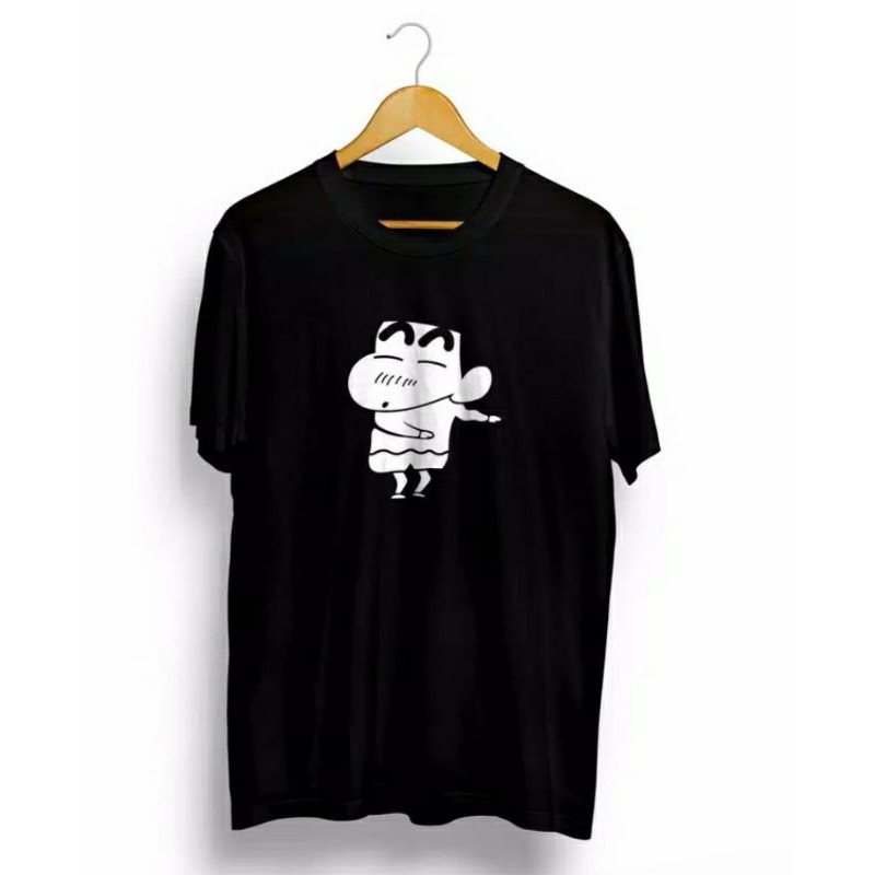 kaos distro shinchan // kaos siluet kartun shinchan