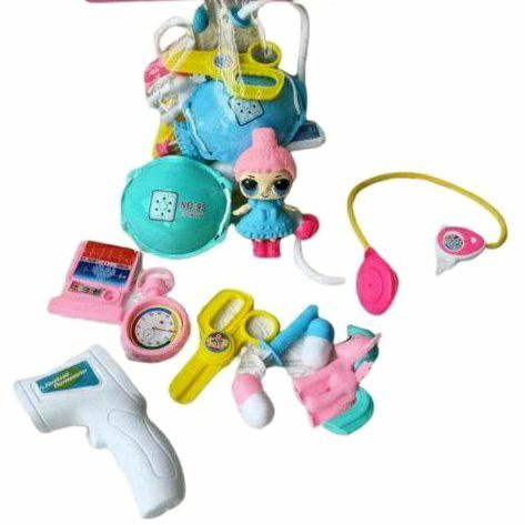 MAINAN DOKTER LENGKAP SET PLUS BONEKA LOL