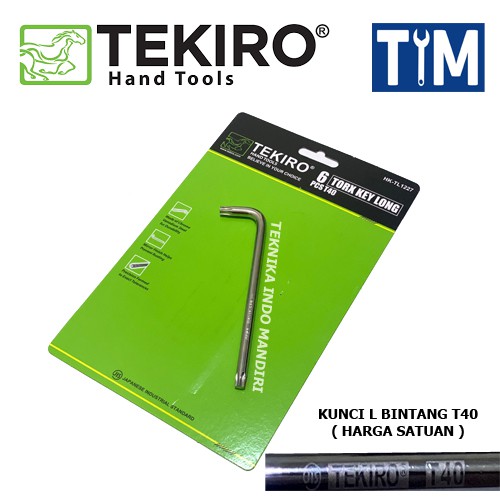 TEKIRO Kunci L Bintang T40 / Torx Key Long T40 (ECERAN)