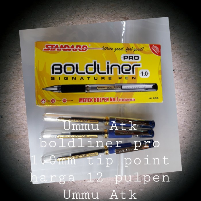 

Standard. Pena Gel Boldliner Pro 1.0 - Biru promo