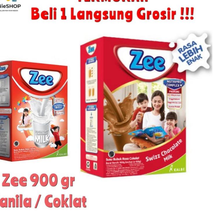 

Big Sale ZEE Reguler 900 gram 2X450 gram Rasa Vanila Coklat / SUSU ZEE 900GR VANILA COKLAT ~