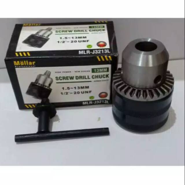 BOR/KEPALA BOR/BOR MOLLAR/SCREW DRILL CHUCK MOLLAR 13MM 1/2 INCH