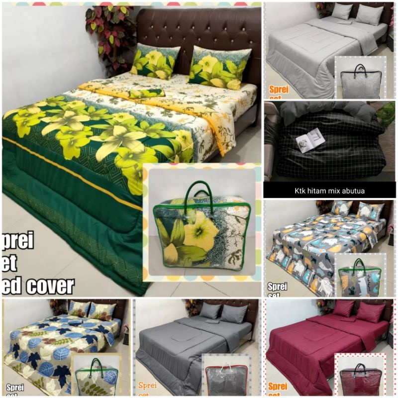 BEDCOVER SPREI UKURAN 180X200 HALUS MURAH