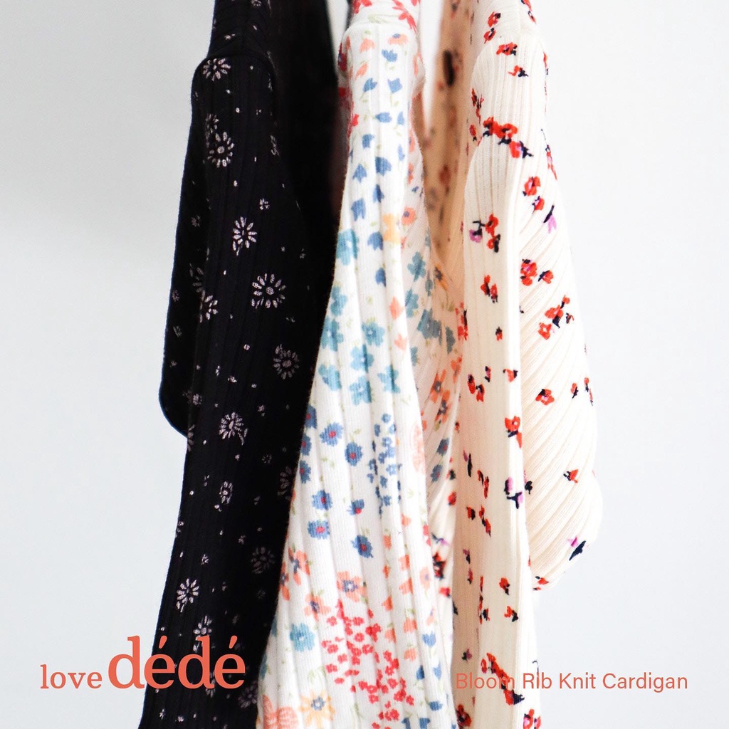 Bloom Series / Hearts Series Cardigan Lovedede Jaket Sweater anak bayi perempuan cewek Lucu Terlaris