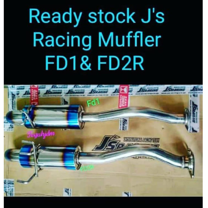 MUFFLER / KNALPOT JS RACING HONDA CIVIC FD2 ORIGINAL JAPAN