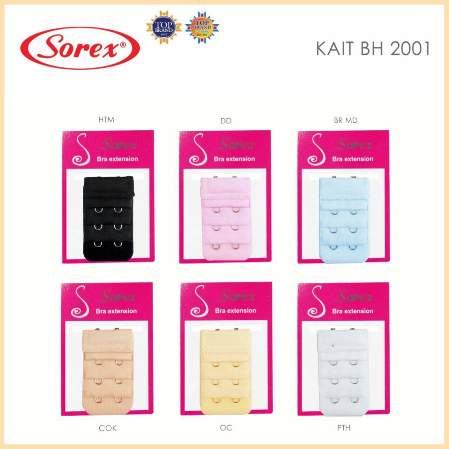 kait bra sorex 2002 kait 3 , 2002 kait 2 sambungan tali bh bra extention perpanjang bh kait sambung