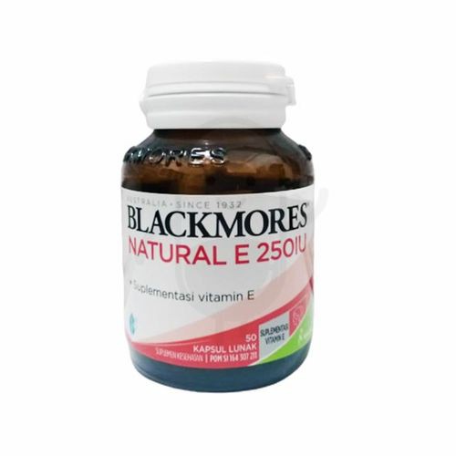 BLACKMORES NATURAL E 250IU BOTOL 50 KAPSUL