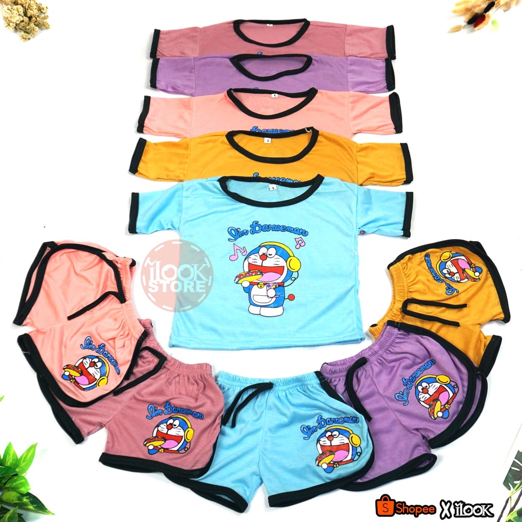 ilook | Setelan Cupa Cupa Karakter | Set Anak Balita Karakter | Setelan Playset | Setelan Anak Unisex