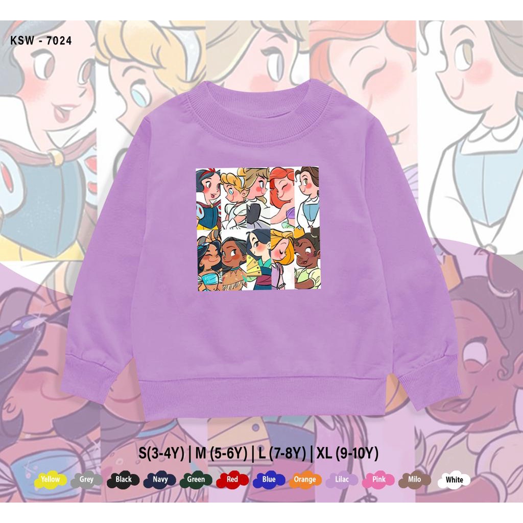 SWEATER KIDS/DISNEY FAMILY/1-10 TAHUN/BAHAN FLEECE PREMIUM/ADEM/REAL PICTURE