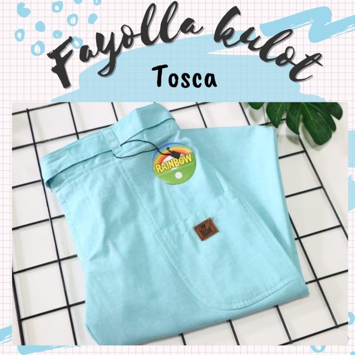 Fayolla Kulot Rainbow Celana Kulot Anak Remaja Perempuan 8-18 Tahun - Tosca, 8