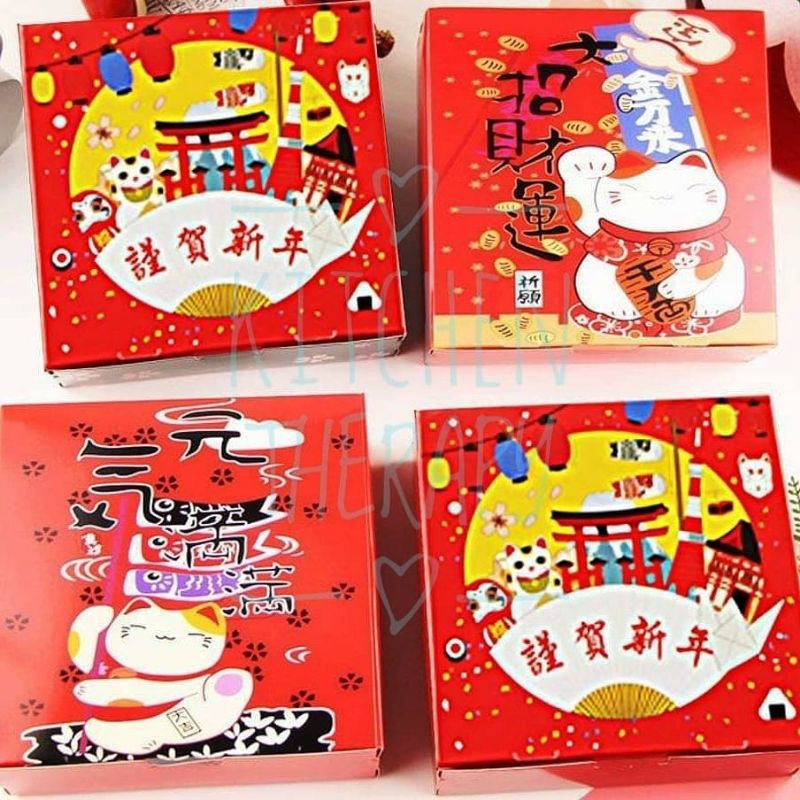 

BOX 14*14*5CM FORTUNE CAT ISI 10PCS
