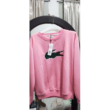 sweatshirt crewneck lacoste pria wanita original