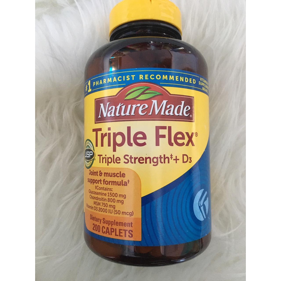 Nature Made Triple Flex +D3- 200 kaplet ORI USA import