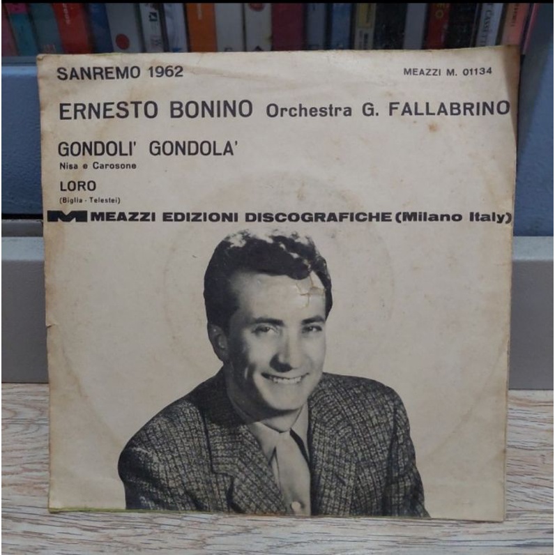 Kaset Vinyl Piringan Hitam 7&quot; Ernesto Bonino _ Gondoli Gondola dll