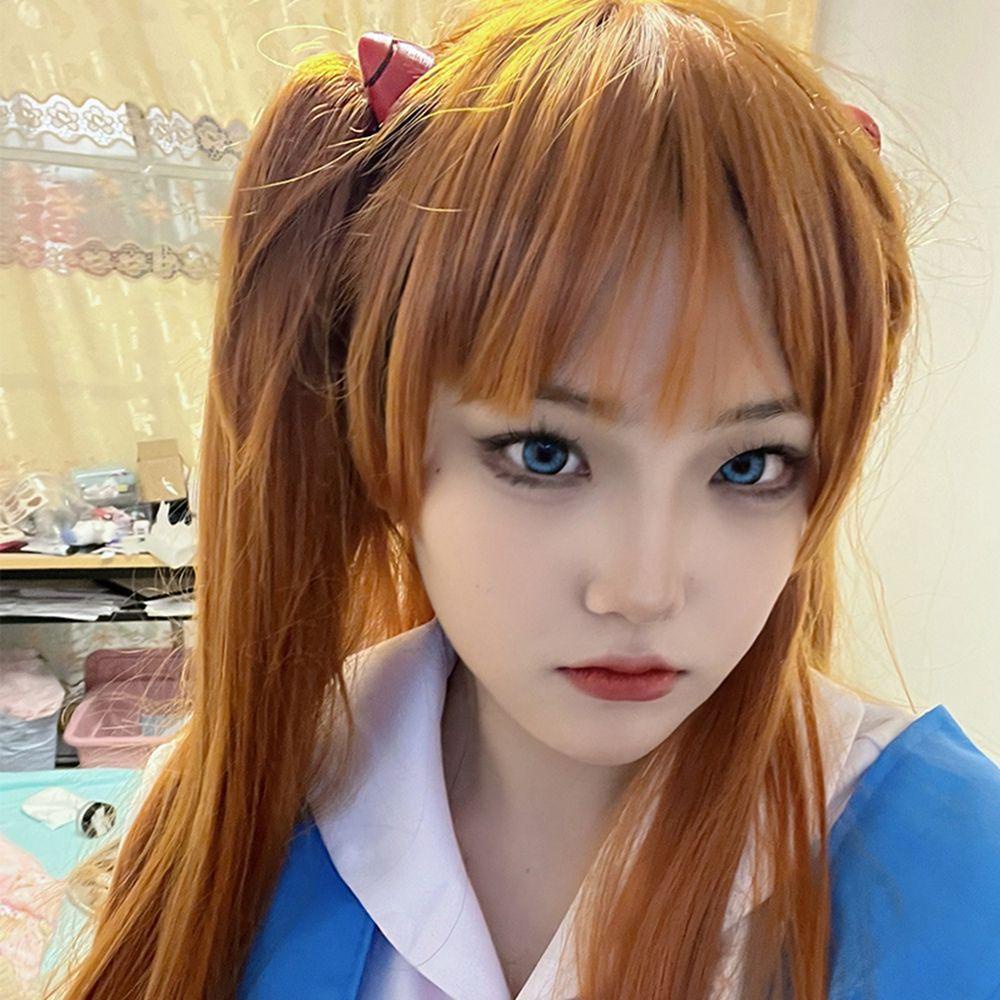 Jepit Rambut Model Duckbill Desain Anime Asuka Langley Soryu Ayanami Rei Gaya Korea Untuk Cosplay Halloween