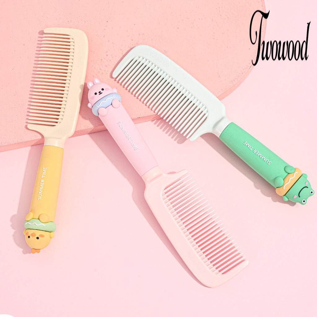 Twowood Sisir Rambut Ringan Motif Kartun Hewan Lucu Untuk Anak Perempuan