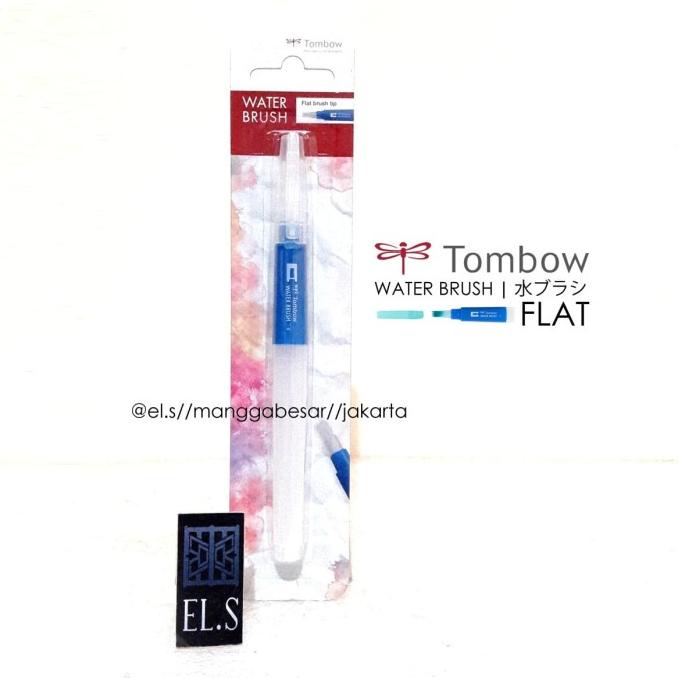 

[[COD]] Tombow Water Brush Flat ( Kuas Cat Air ) TERJAMIN Kode 1012