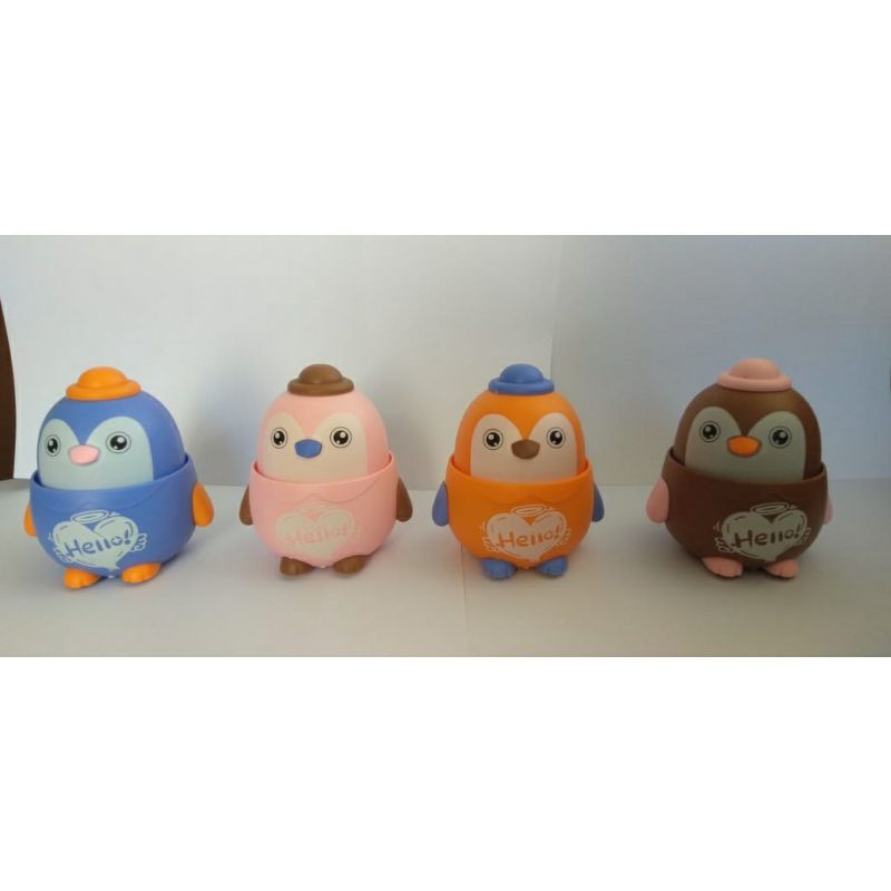 ~ PIYOSHI08 ~ Mainan Anak Bayi Edukasi Bentuk Owl Cute Burung Hantu Tanpa Baterai Press n Go MA04