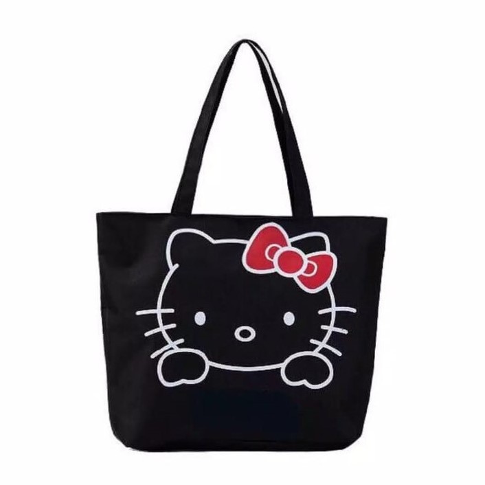 GaleryBag Totebag - Tas Tote Bag Wanita Motif Carakter Hello Kitty Tas Selempang Wanita Korean Lucu