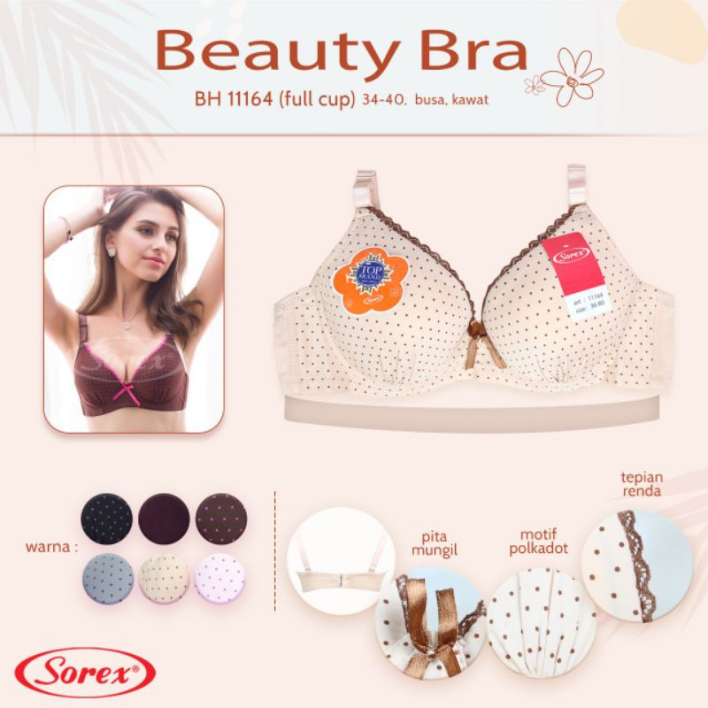 Bra sorex kawat busa tipis kode 11164