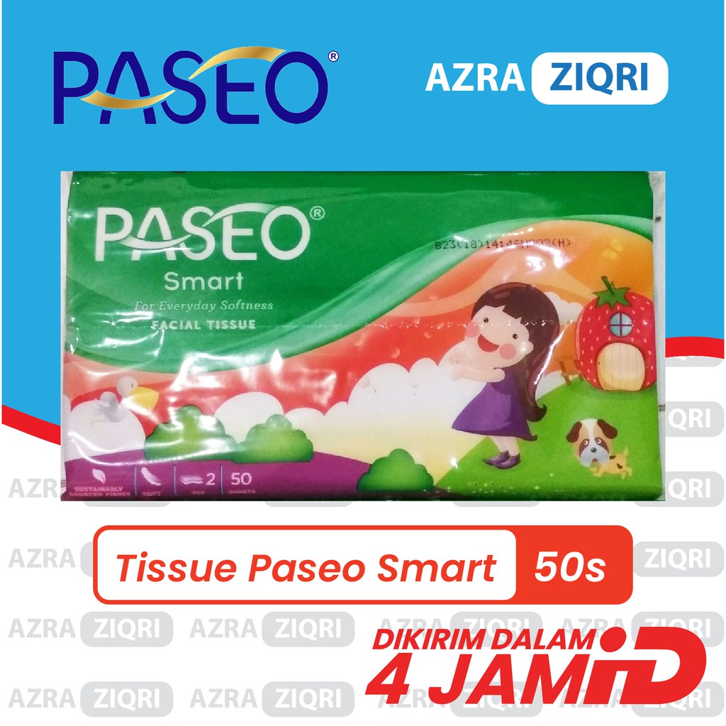 Tissue tisu paseo smart travel pack 50sheet