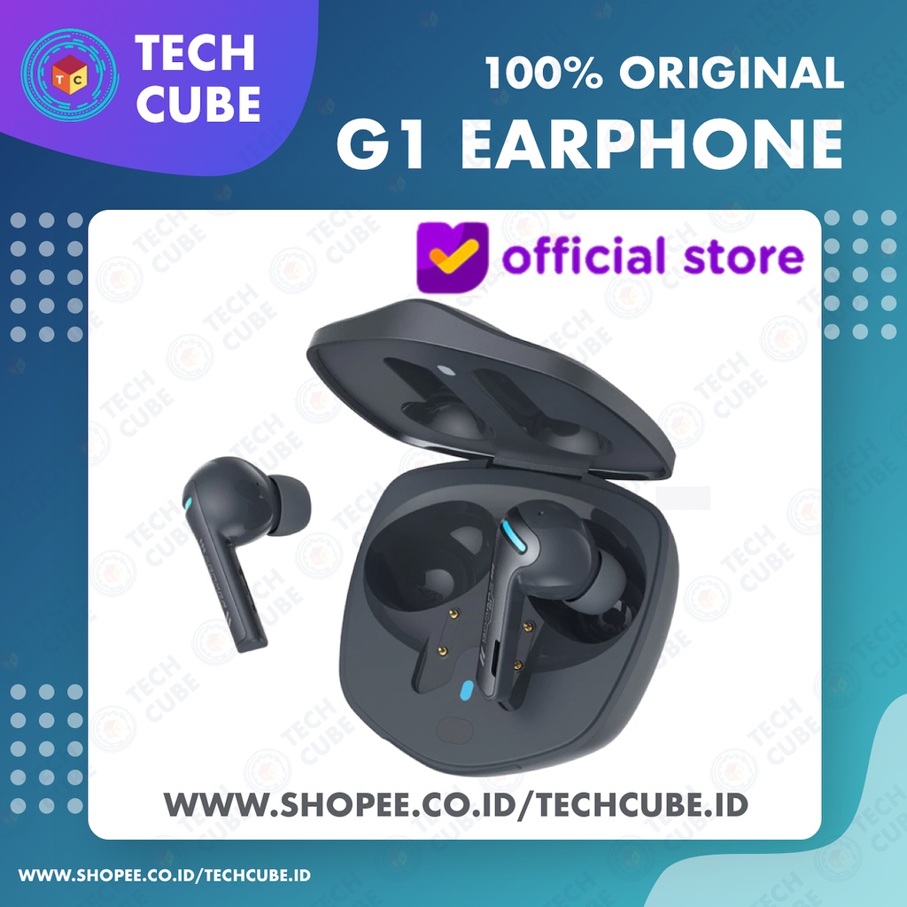 QCY G1 TWS ENC Wireless Gaming Earphone Headset Earbuds Bluetooth Alt T5 T13 T17 HT03 T1C