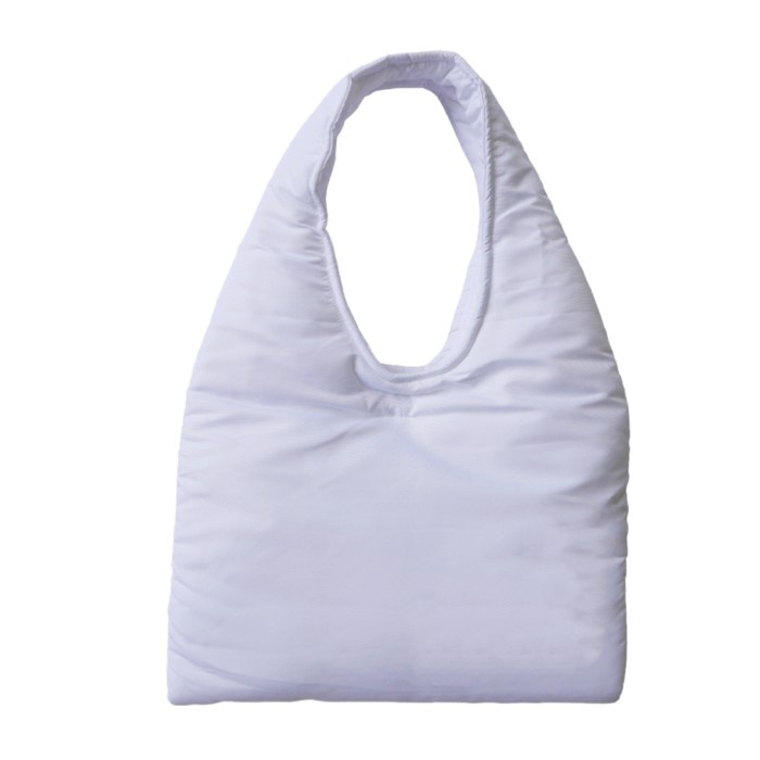 Terlaris Drunk Dad - Puffy Tote Bag - White, Medium